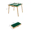 Outdoor solid wood camping mahjong table dual-purpose mini mahjong folding portable dormitory sparrow brand